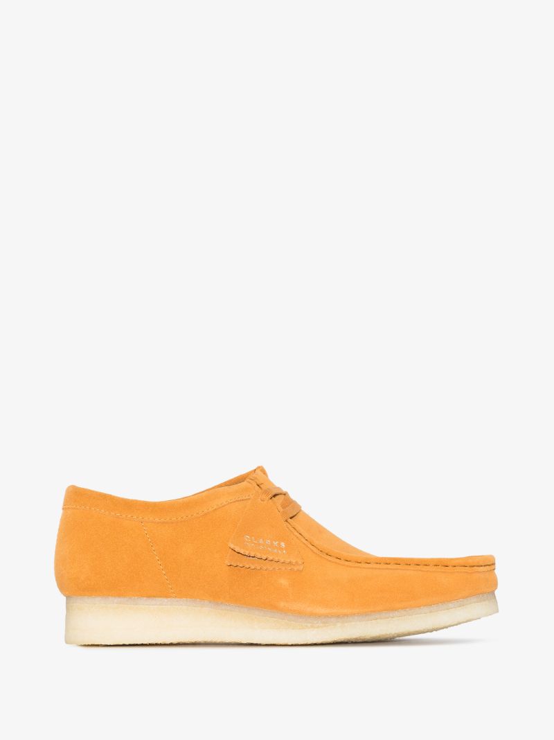 Orange Suede Wallabee Shoes