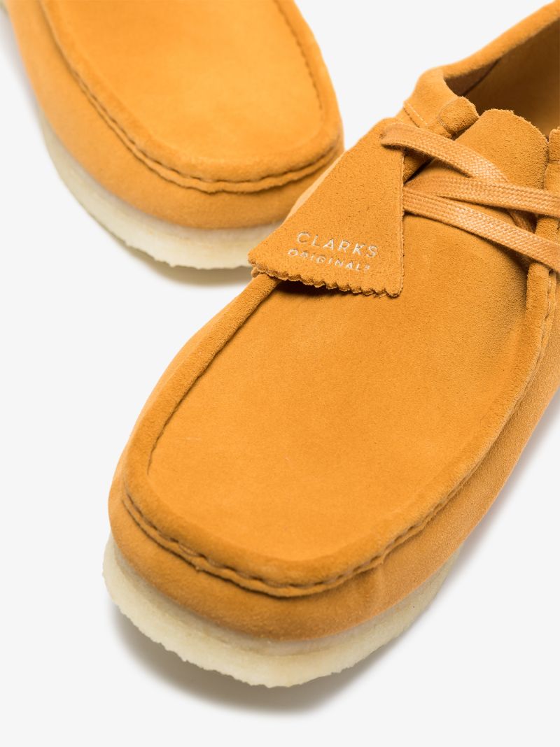 Orange Suede Wallabee Shoes