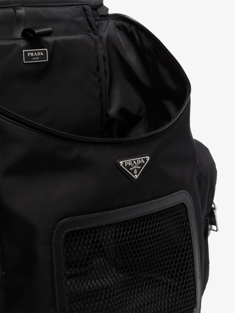 Black Logo Plaque Pet Carrier Backpack