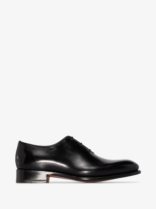 Black Leather Oxford Shoes