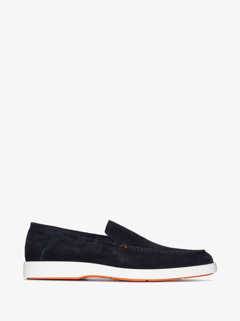 Blue Suede Loafers