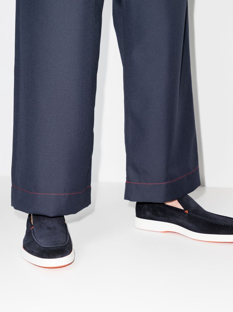 Blue Suede Loafers
