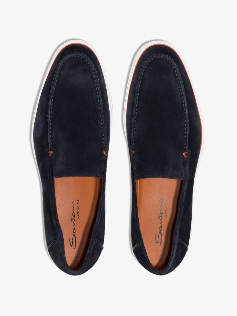 Blue Suede Loafers