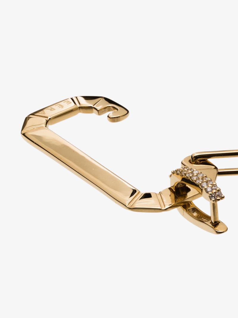 18k Yellow Gold Chiara Large Diamond Earring