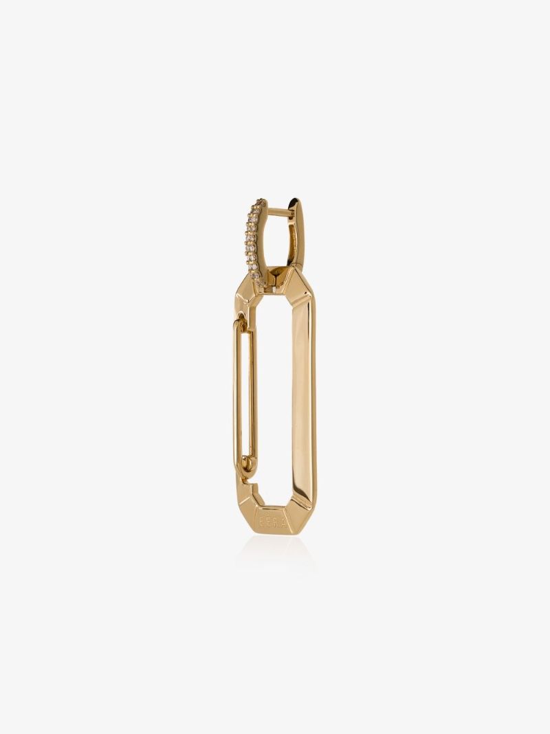 18k Yellow Gold Chiara Large Diamond Earring