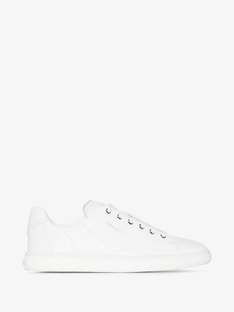 White Diamond Leather Sneakers