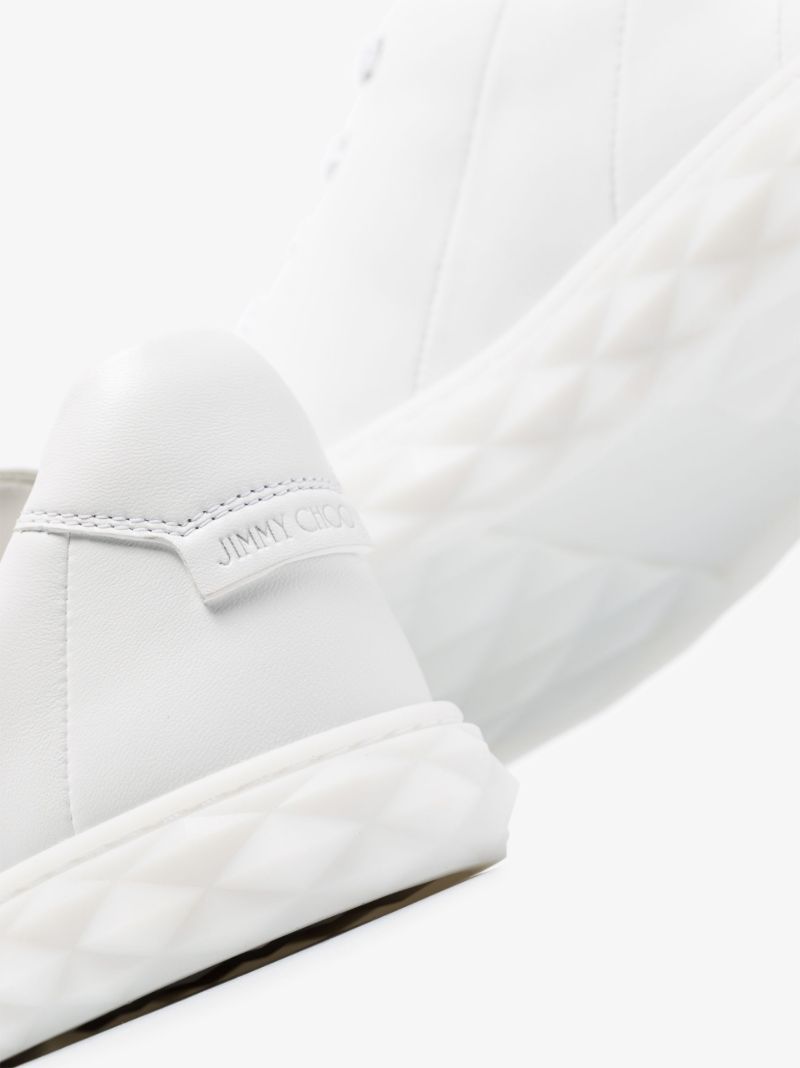 White Diamond Leather Sneakers