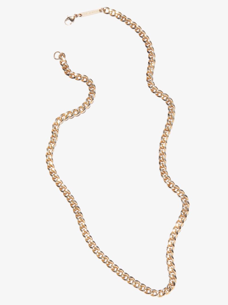 14k Yellow Gold Medium Curb Chain Necklace