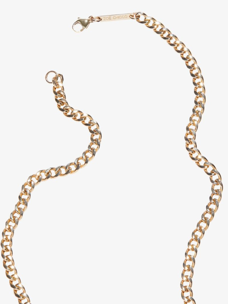 14k Yellow Gold Medium Curb Chain Necklace