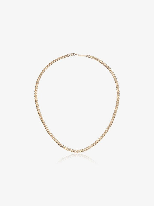 14k Yellow Gold Medium Curb Chain Necklace