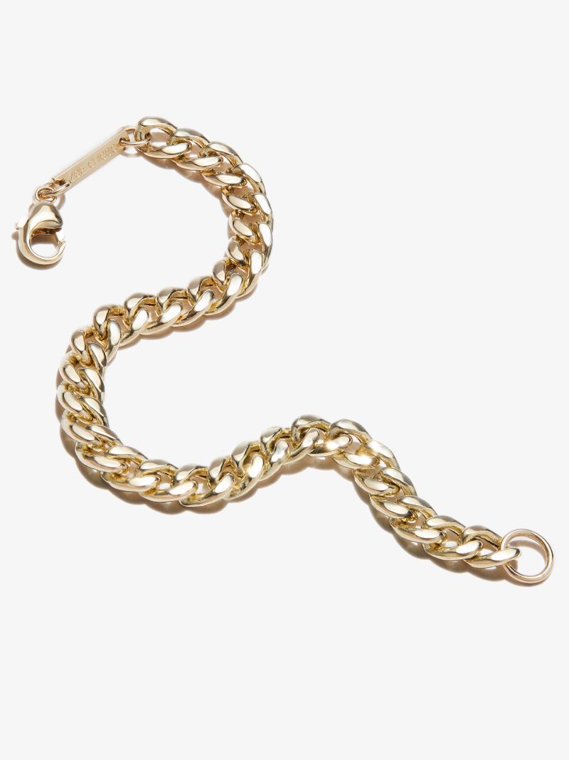 14k Yellow Gold Large Curb Chain Bracelet