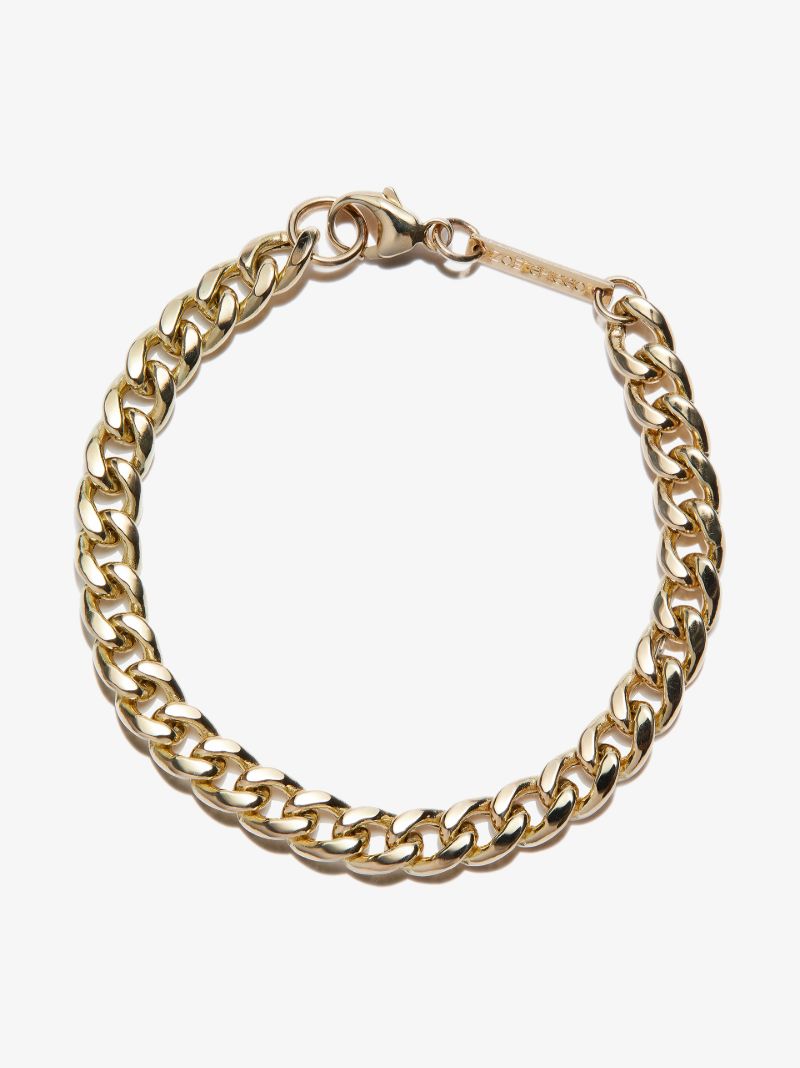 14k Yellow Gold Large Curb Chain Bracelet