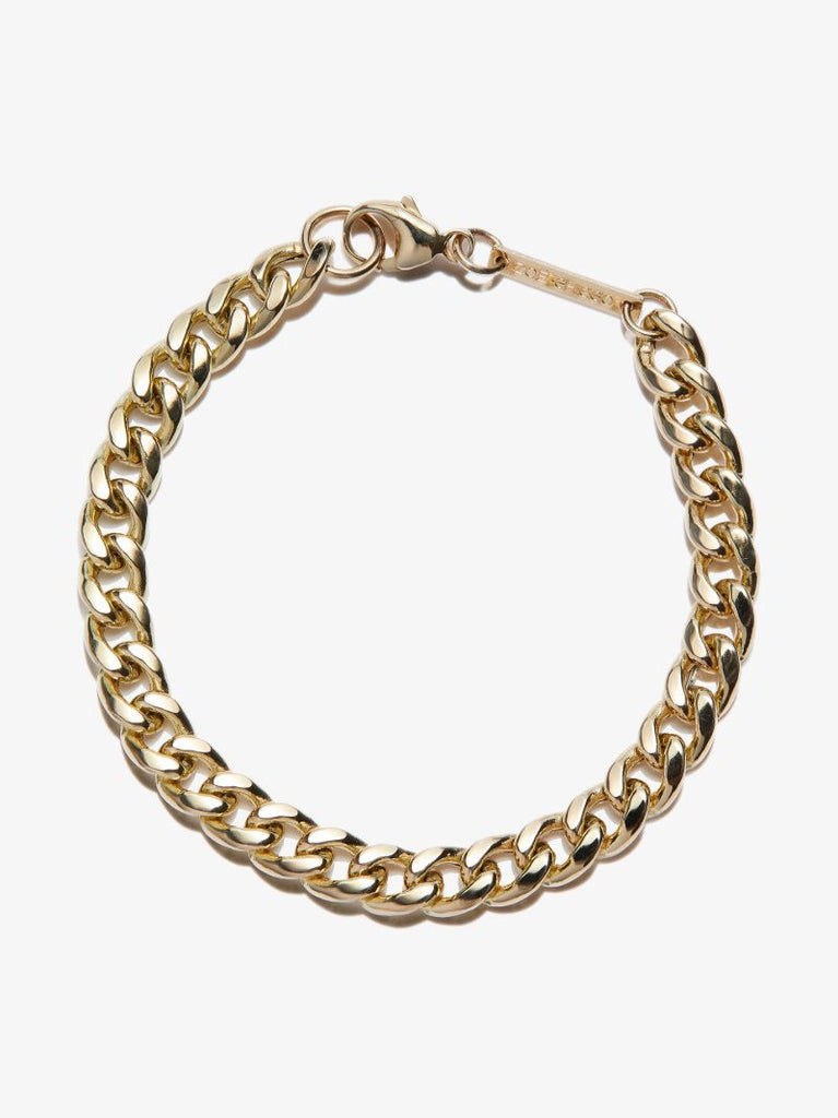 14k Yellow Gold Large Curb Chain Bracelet