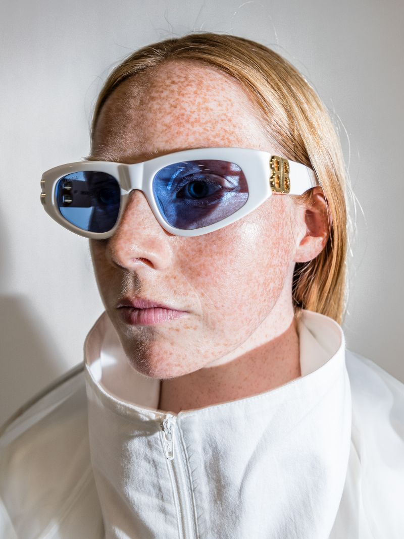 White Cat Eye Sunglasses