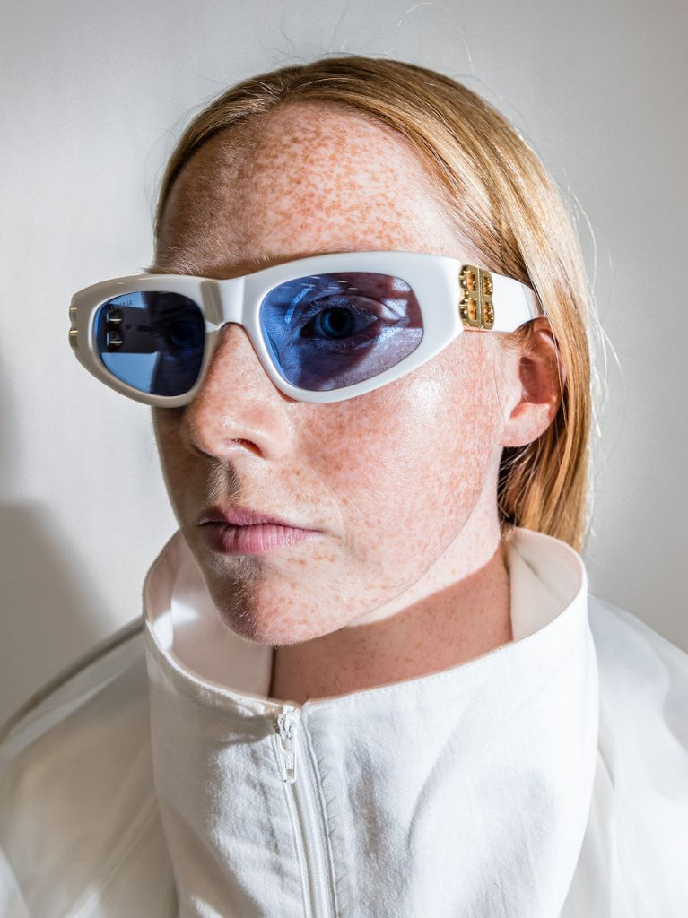 White Cat Eye Sunglasses