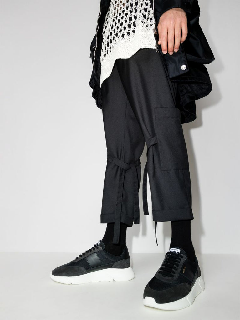 Black Genesis Vintage Runner Sneakers