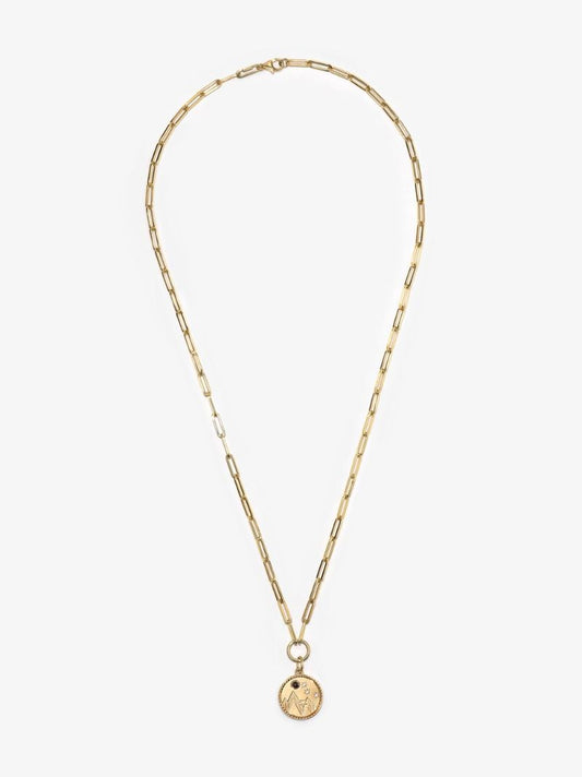 18k Yellow Gold Earth Diamond Necklace
