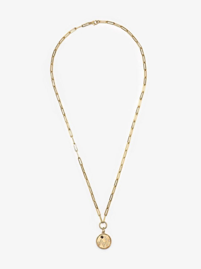 18k Yellow Gold Earth Diamond Necklace