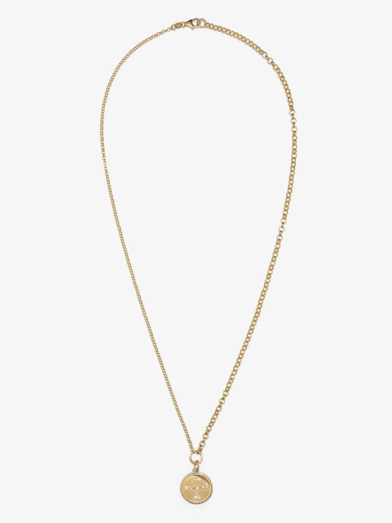 18k Yellow Gold Dream Medium Mixed Belcher Chain Diamond Necklace