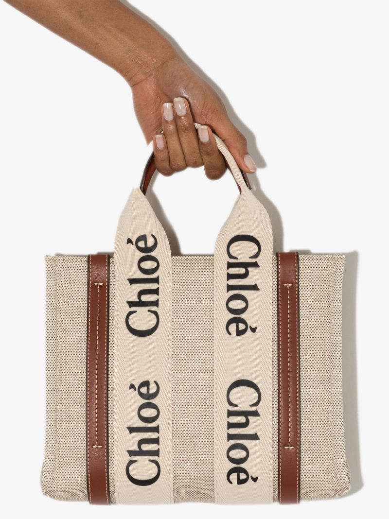 Neutral Woody Medium Tote Bag
