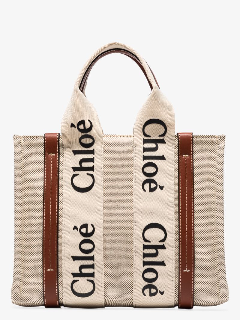 Neutral Woody Medium Tote Bag