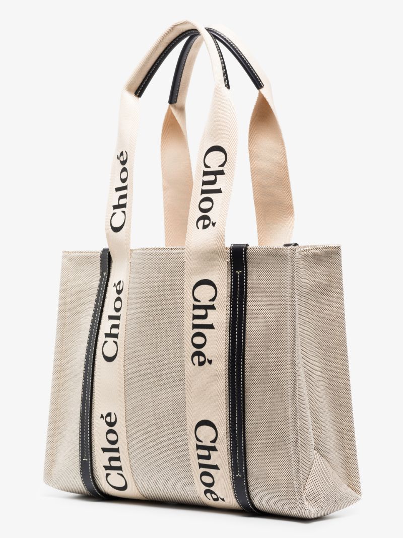 Neutral Woody Medium Canvas Tote Bag