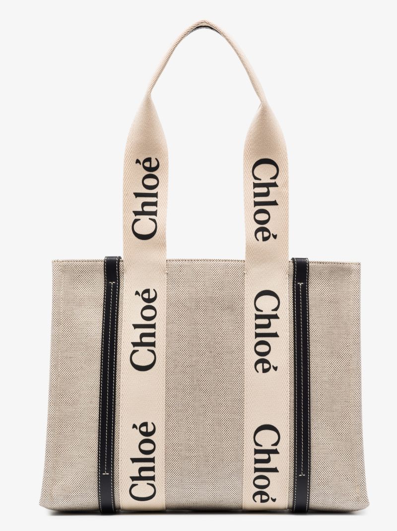 Neutral Woody Medium Canvas Tote Bag