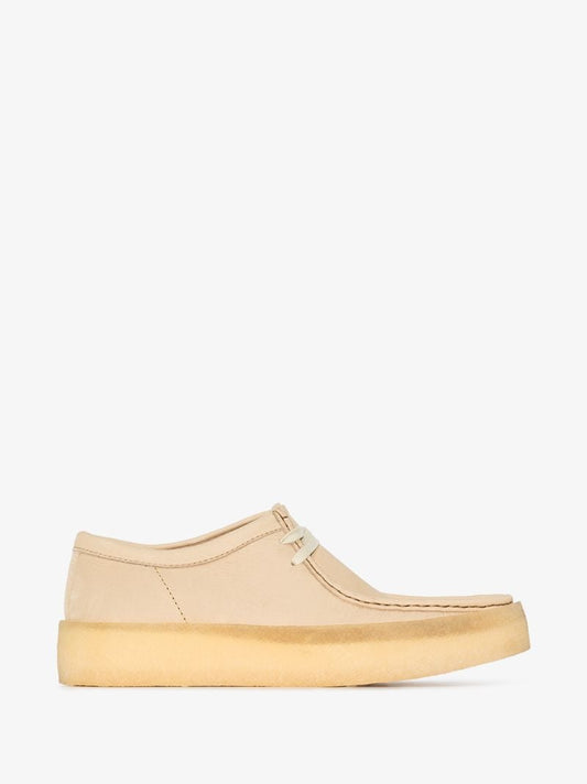 Beige Wallabee Cup Nubuck Shoes