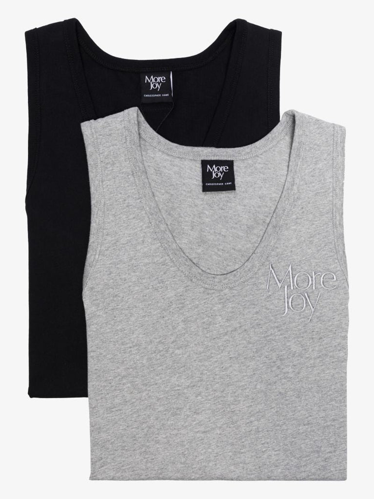 Logo Cotton Vest Top Set