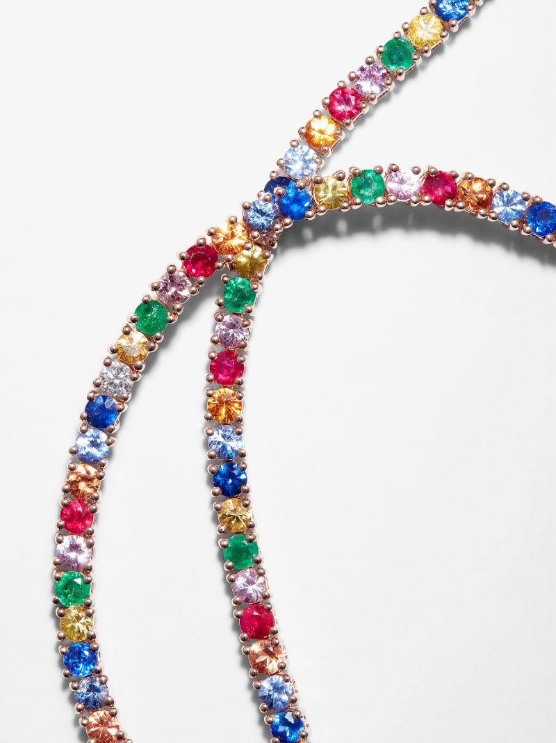 18k Rose Gold Hepburn Diamond Necklace