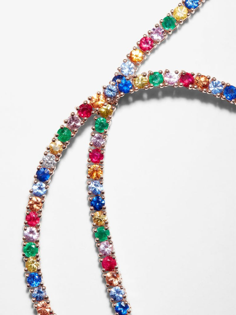 18k Rose Gold Hepburn Diamond Necklace
