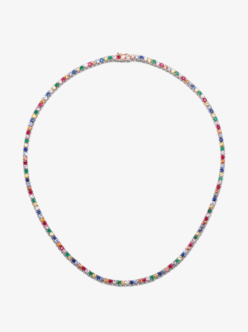18k Rose Gold Hepburn Diamond Necklace