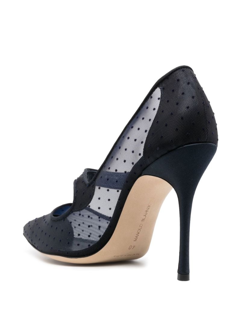 Blue Hangisi 105 Slingback Satin Pumps