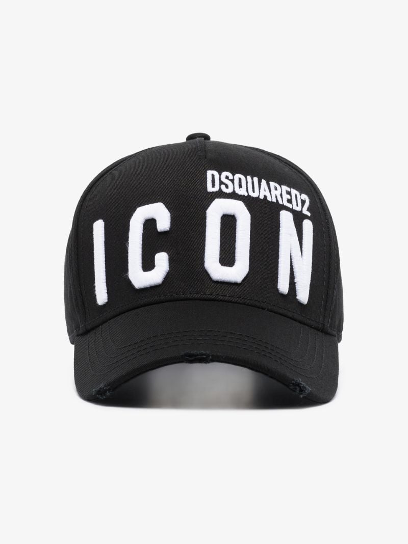 Black Icon Embroidered Cap