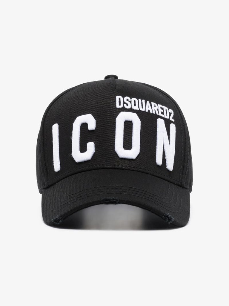 Black Icon Embroidered Cap