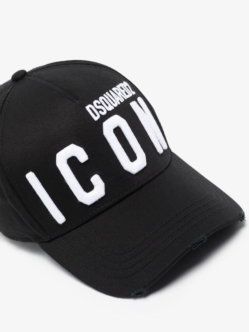 Black Icon Embroidered Cap