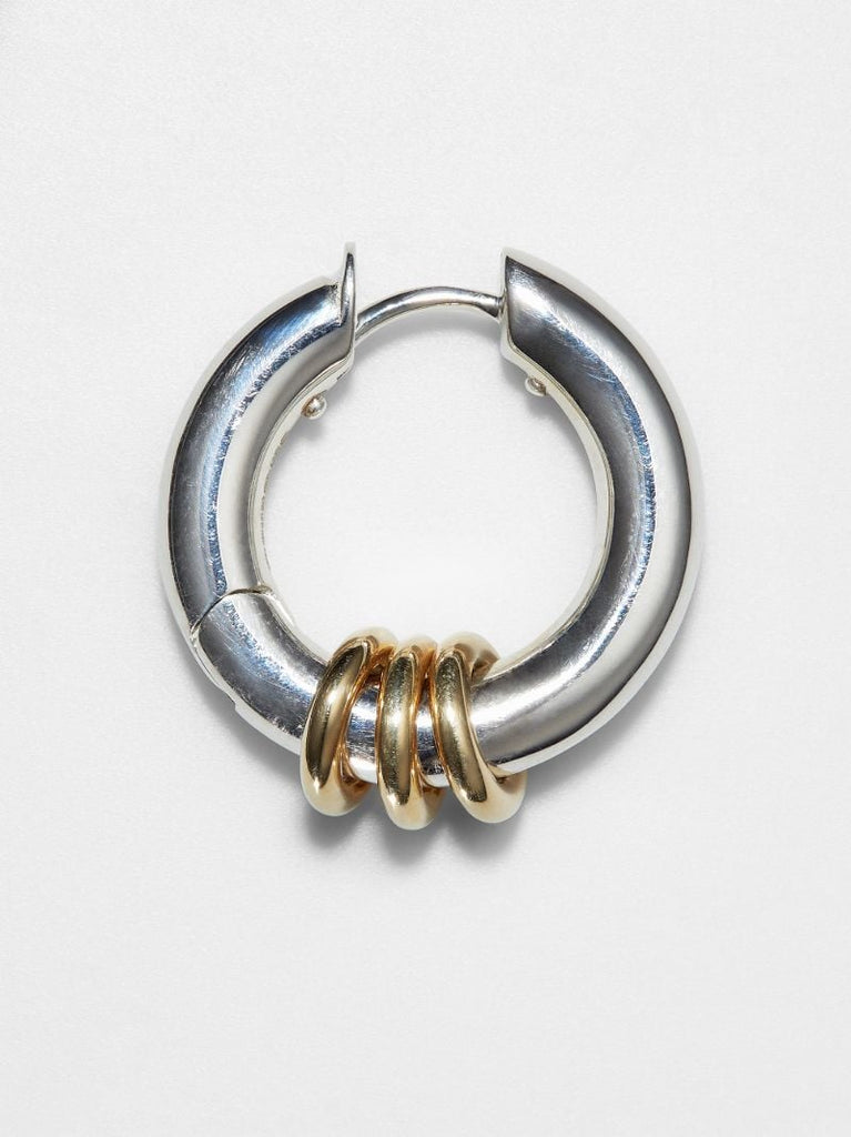 Sterling Silver Ursa Minor Single Hoop Earring
