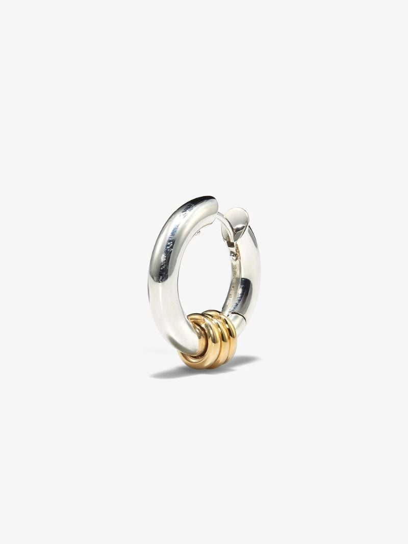 Sterling Silver Ursa Minor Single Hoop Earring