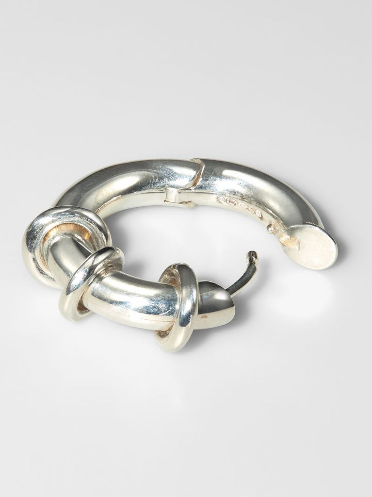 Sterling Silver Ursa Minor Single Hoop Earring