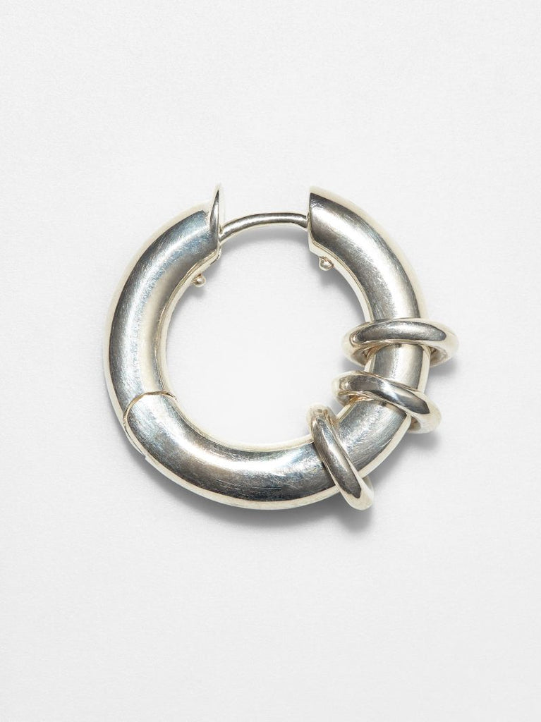 Sterling Silver Ursa Minor Single Hoop Earring