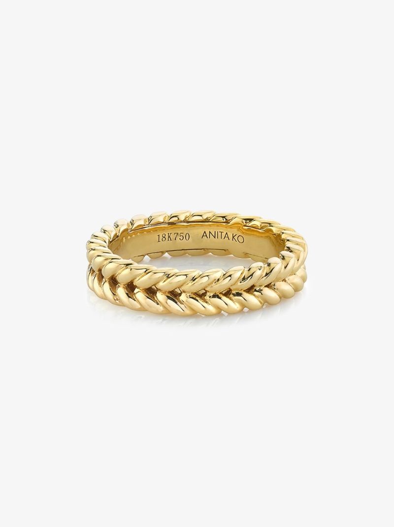 18k Yellow Gold Braided Ring