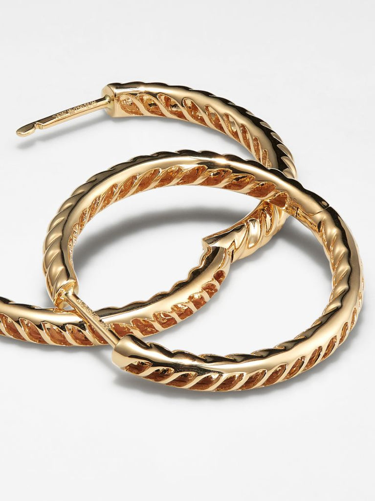 18k Yellow Gold Zoe Hoop Earrings