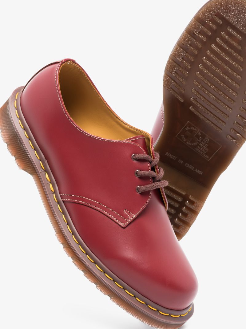 Red Vintage 1461 Leather Derby Shoes