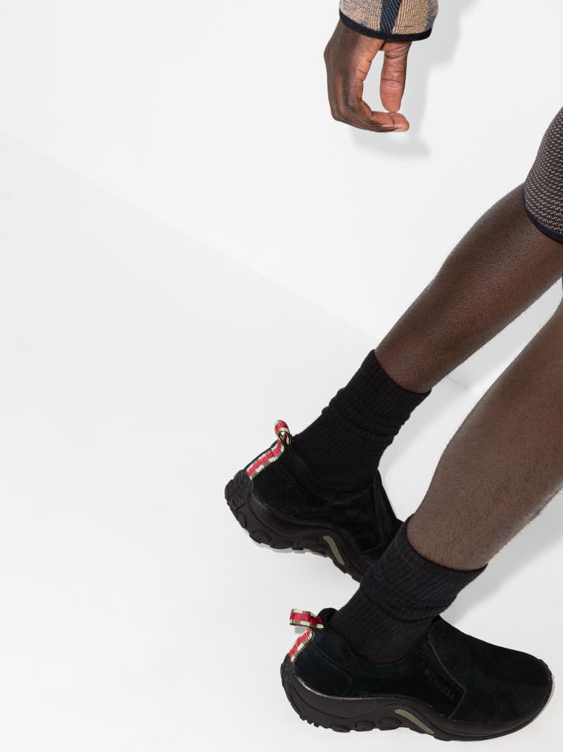 Black Jungle Moc Leather Sneakers