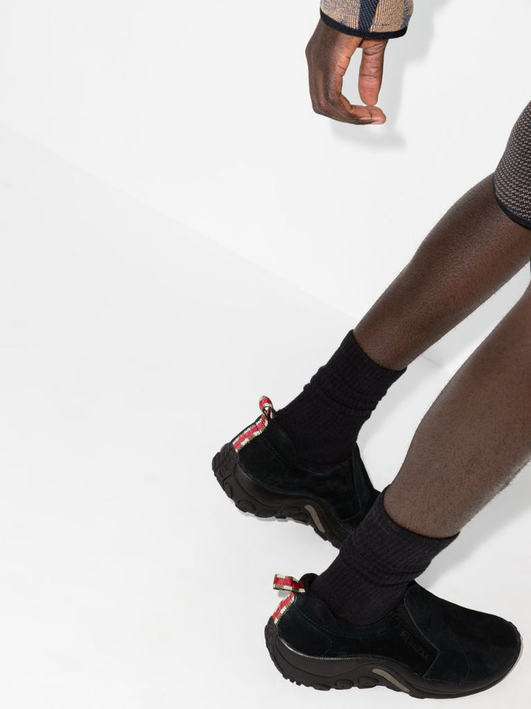 Black Jungle Moc Leather Sneakers