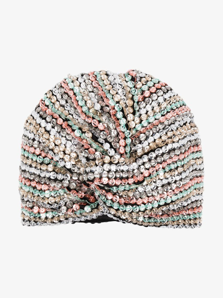 Multicoloured Malibu Sequin Turban
