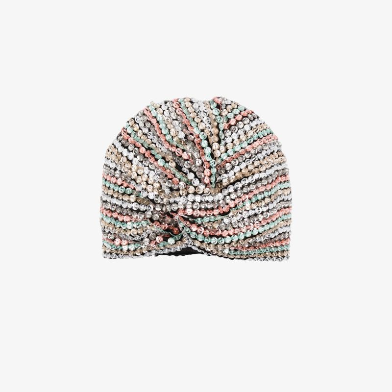 Multicoloured Malibu Sequin Turban