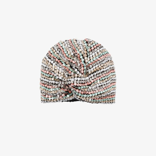 Multicoloured Malibu Sequin Turban
