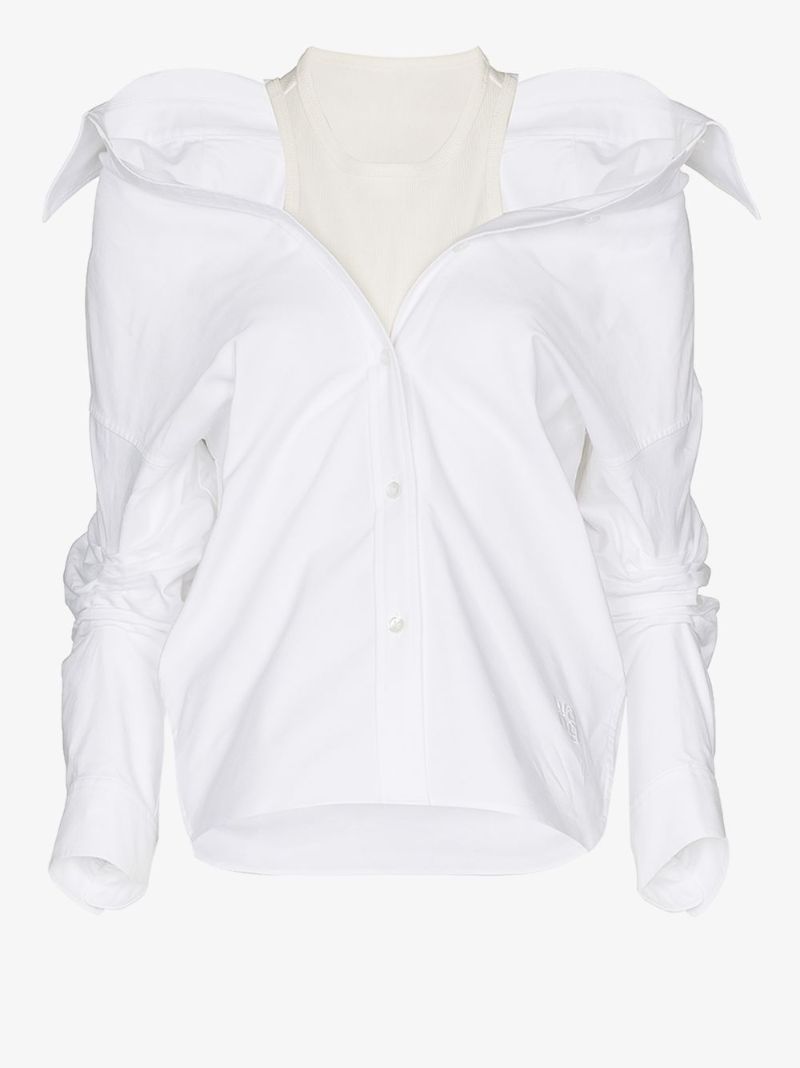 Layered Off-the-shoulder Shirt