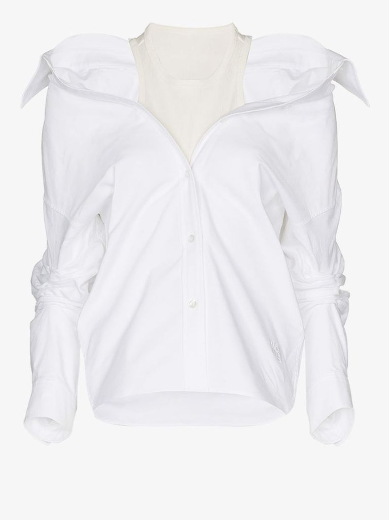 Layered Off-the-shoulder Shirt